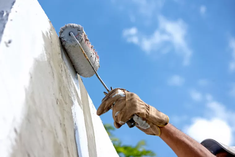 Utilisation du Flex Mouss pour une façade, Tonnay-Charente, FCR APPLICATION